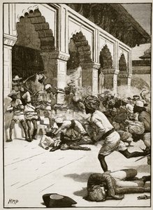 Arrestation du Rajah de Bénarès (illustration de Cassells Illustrated History of England)
