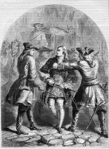 Arrestation du Jeune Prétendant à Paris, illustration de 