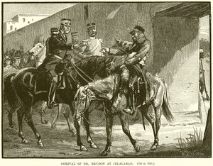 Arrivée du Dr. Brydon à Jalalabad - English School
