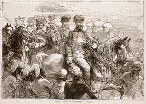 Arrivée du Major Lawrence à Coilady, illustration de Cassell