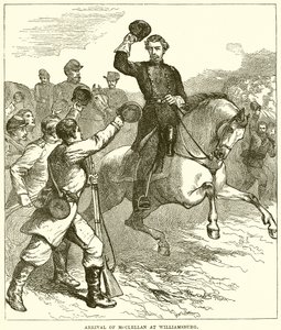 Arrivée de McClellan à Williamsburg - English School