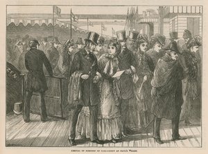 Arrivée des membres du Parlement à St Pauls Wharf - English School