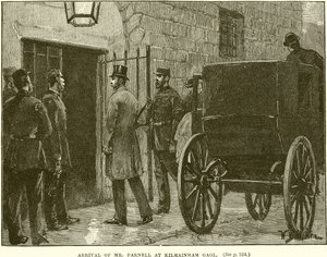 Arrivée de M. Parnell à la prison de Kilmainham