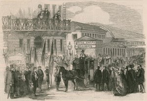 Arrivée des exilés napolitains à Paddington - English School