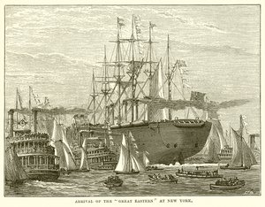 Arrivée du Great Eastern à New York - English School