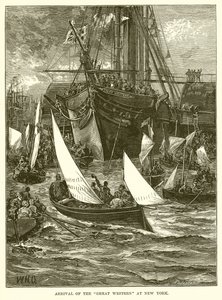 Arrivée du Great Western à New York - English School