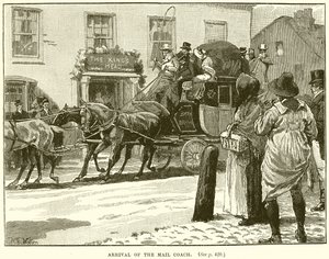 Arrivée de la diligence