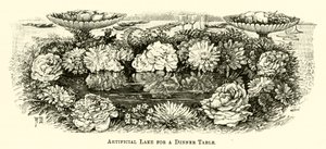 Lac artificiel pour une table d
