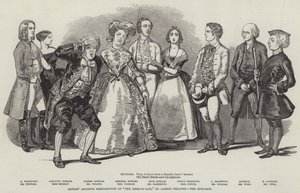 Performance amateur des artistes de "The Heir-at-Law," théâtre St James, l