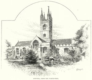 Ashford, vue du nord-ouest (gravure) - English School