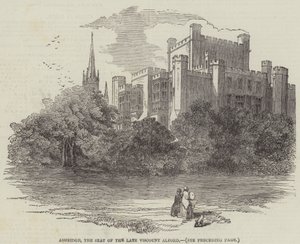 Ashridge, la résidence du feu vicomte Alford (gravure) - English School