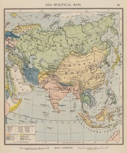 Asie, carte politique - English School