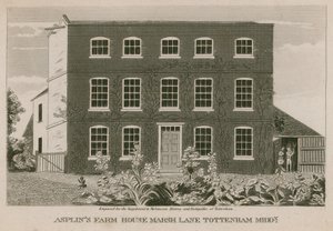 Asplins Farm House, Marsh Lane, Tottenham, Londres - English School