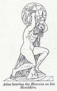 Atlas portant les cieux sur ses épaules - English School