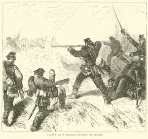 Attaque sur une batterie française à Sedan, septembre 1870 - English School