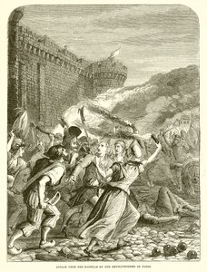 Attaque de la Bastille par les révolutionnaires de Paris - English School