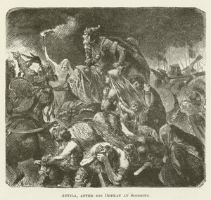 Attila, après sa défaite à Soissons - English School