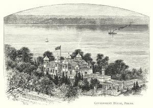 Australie : Government House, Perth (gravure)