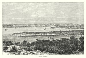 Australie : port de Sydney (gravure) - English School