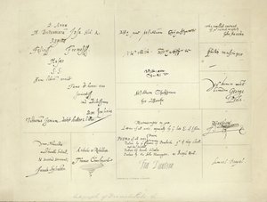 Autographes de poètes dramatiques - English School