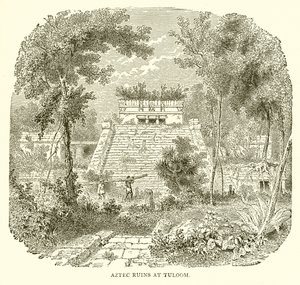 Ruines aztèques à Tuloom
