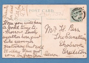 Dos de Jeu, carte postale représentant un match de football - English School