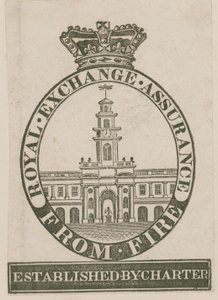 Insigne de la Royal Exchange Assurance contre l