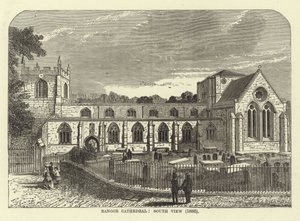 Cathédrale de Bangor, vue du sud (1886) - English School