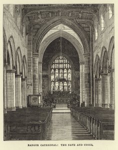 Cathédrale de Bangor, la nef et le chœur - English School