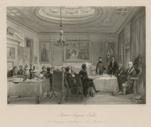 Barber Surgeons Hall, la Compagnie admettant un nouveau membre - English School