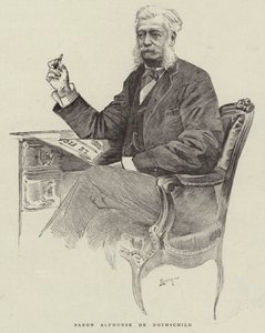Baron Alphonse de Rothschild (gravure) - English School