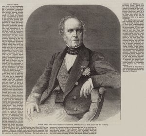 Baron Gros, le nouvel ambassadeur français à la cour de St James