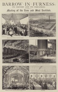 Barrow-in-Furness, son histoire et ses industries (gravure) - English School