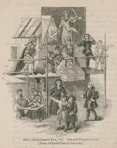 Foire de Bartholomew, 1721; Stand de Lee et Harper - English School