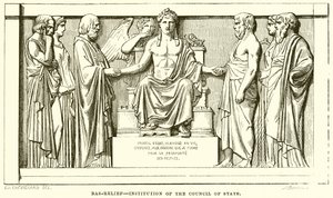 Bas-relief--Institution du Conseil d