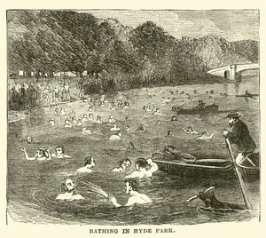 Baignade à Hyde Park