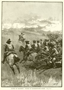 Bataille de Blenheim : Charge de la cavalerie de Marlborough