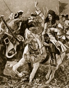 Bataille de Malplaquet, 11 septembre 1709 : Chevalier St. George blessé pendant la guerre de Succession d