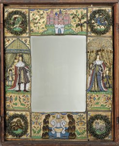 Miroir en perles, c. 1672-79