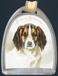 Étiquette de beagle, Carte de Noël - English School