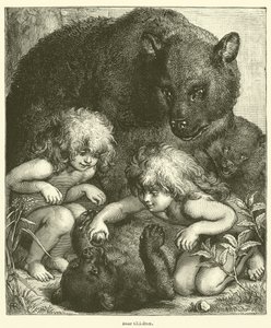 Enfants ours (gravure) - English School