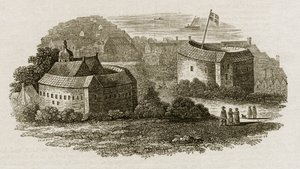 Bear Garden et Globe Theatre, Southwark, Londres, vers 1600 - English School