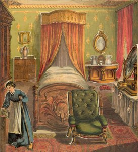 Chambre avec femme de ménage nettoyant - English School