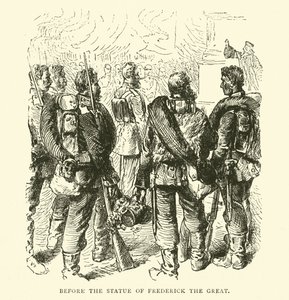 Devant la statue de Frédéric le Grand, mai 1871 - English School