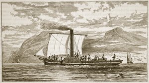 La comète de Bell (illustration de Cassells Illustrated History of England) - English School