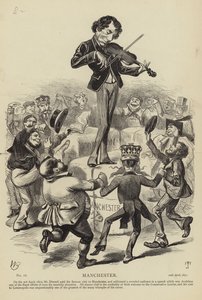 Benjamin Disraeli à Manchester - English School