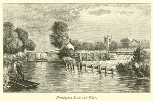Écluse et déversoir de Bensington - English School