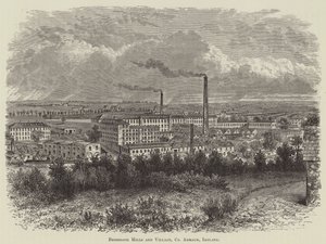 Moulins et village de Bessbrook, comté d