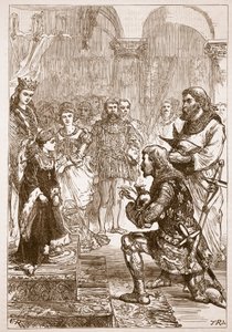 Fiançailles de la princesse Isabelle avec Richard, illustration de Cassells Illustrated History of England