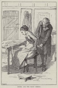Bichel et le miroir magique (gravure) - English School